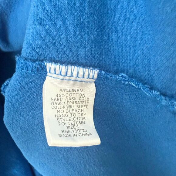 Umgee Women’s Large Blue Short Sleeve Dress - Picture 4 of 6